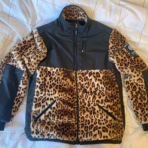 40’s and shorties leopard print fleece jacket